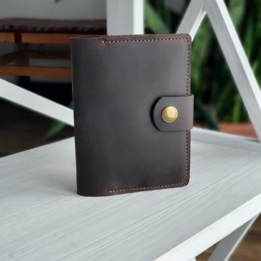 Кожаная обложка для документов BGS коричневая BGS3286