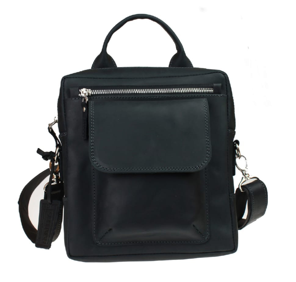 Сумка з ручкою чоловіча шкіряна SULLIVAN 354-147(39) чорна