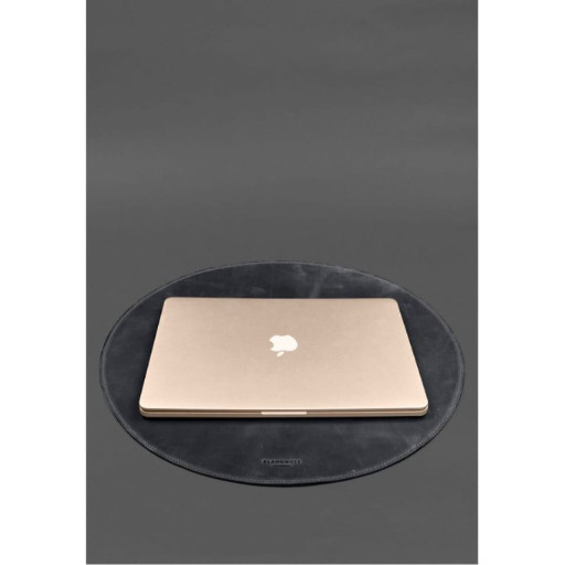 Настільний набір із натуральної шкіри 1.2 синій Crazy Horse