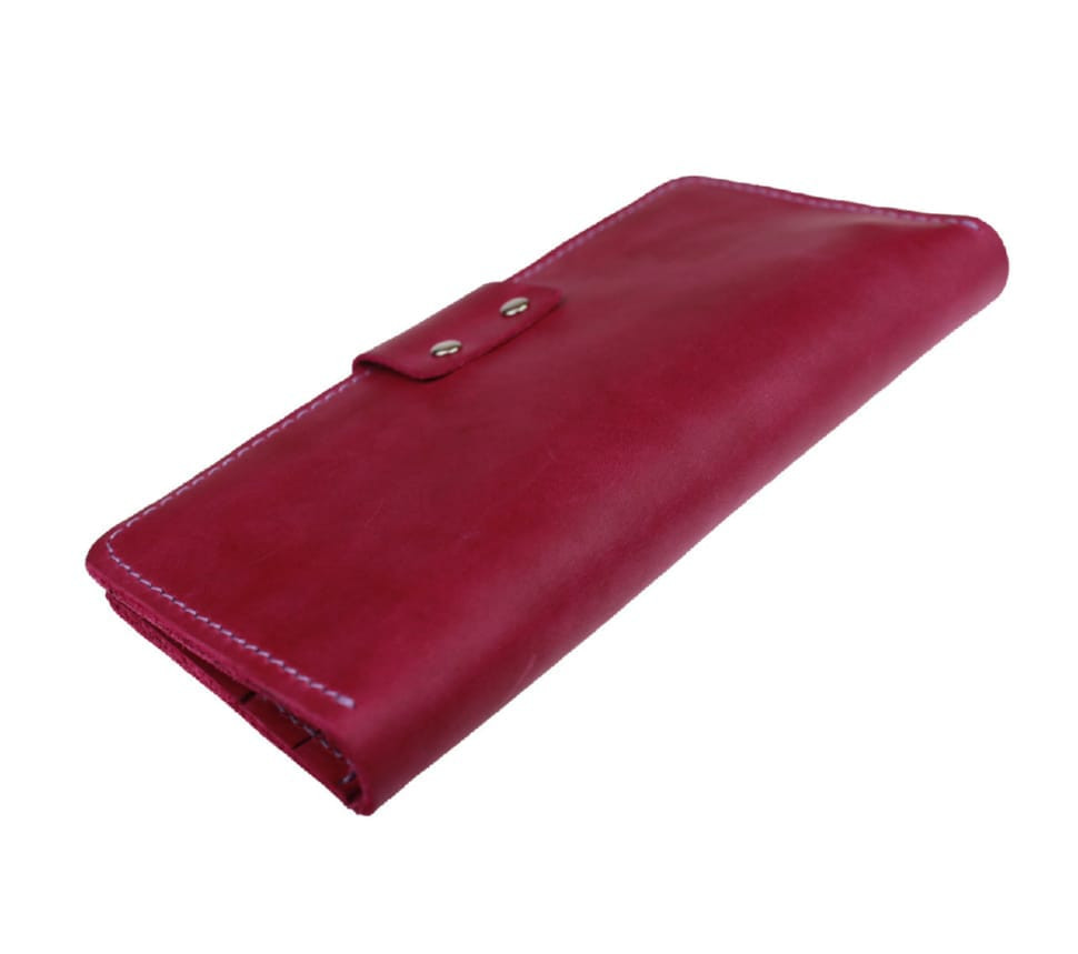 Womens large leather wallet SULLIVAN 80271(10) fuchsia