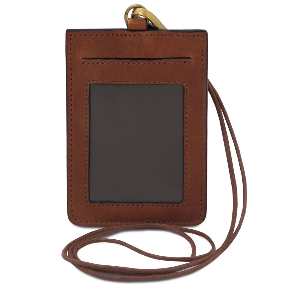 Leather badge holder