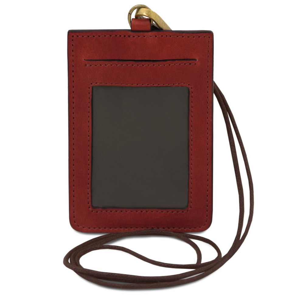 Leather badge holder