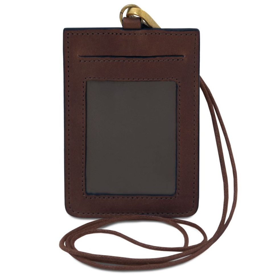 Leather badge holder