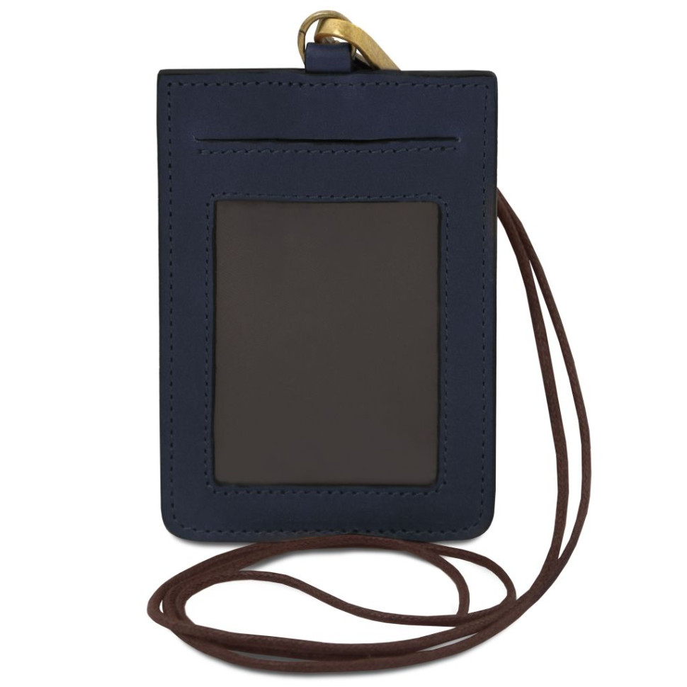 Leather badge holder