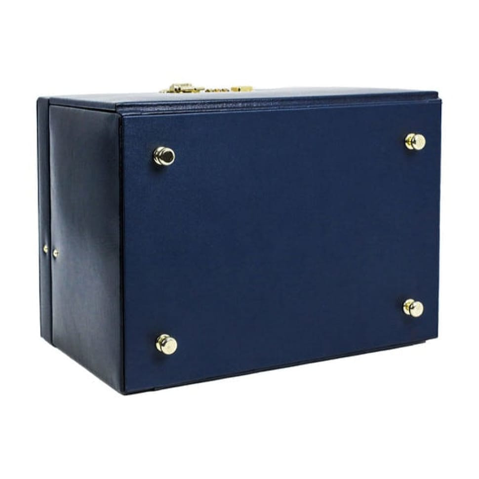 Велика шкіряна скринька для прикрас для жінок - The Portrait of a Lady - Синій колір - Time Resistance 5235401