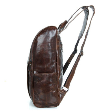 Men's leather backpack for daily use John McDee 7344C