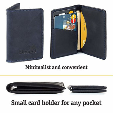 Credit card holder SHVIGEL 15301 Blue