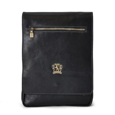 Pratesi BNE283 - Vinci Cross Body Bag in cowhide leather Bruce Black