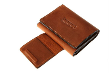 Wallet, matte leather, terracotta GP 504123