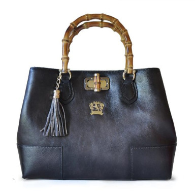 Pratesi BGR291 - Sarteano Shoulder Bag in cowhide leather Bruce Gray