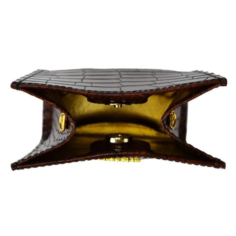 Pratesi KMA197 - Saltino K197 Cross Body Bag in cow leather Saltino K197 Brown