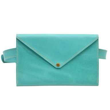 Womens blue waist bag-envelope TARWA GK-1002-3md