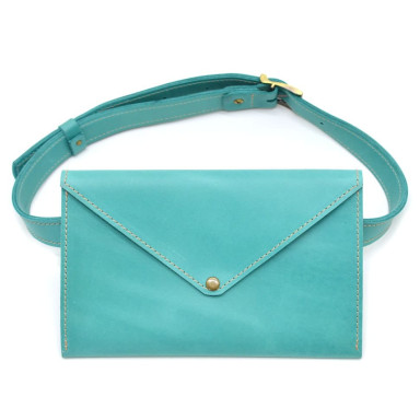 Womens blue waist bag-envelope TARWA GK-1002-3md