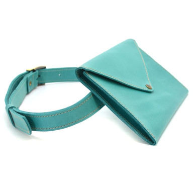 Womens blue waist bag-envelope TARWA GK-1002-3md