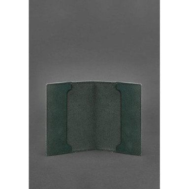 Leather cover for officer ID 9.0 green
