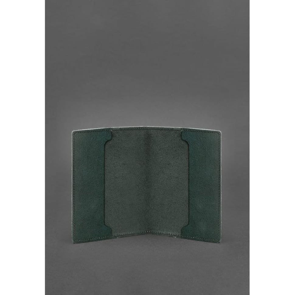 Leather cover for officer ID 9.0 green