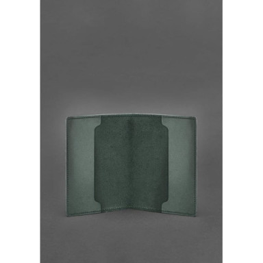 Leather cover for officer ID 9.0 green