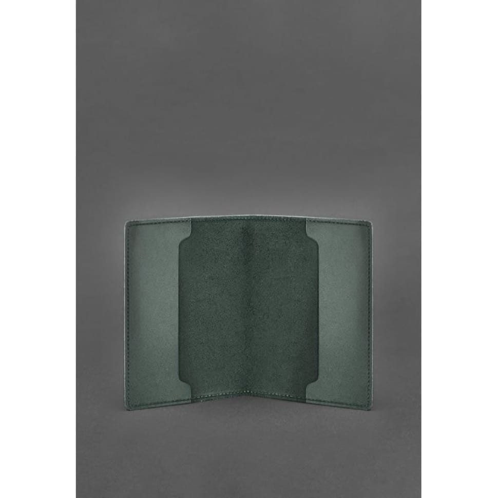 Leather cover for officer ID 9.0 green