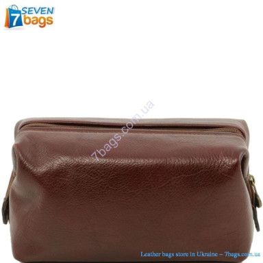 Chic cosmetic case Firenza, made of genuine leather, unisex