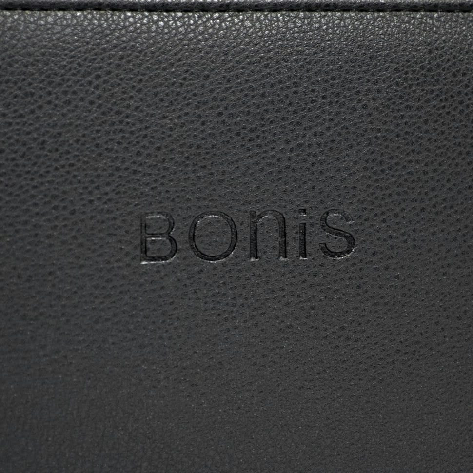 Барсетка кістева зі шкірозамінника BONIS 256-111 чорна