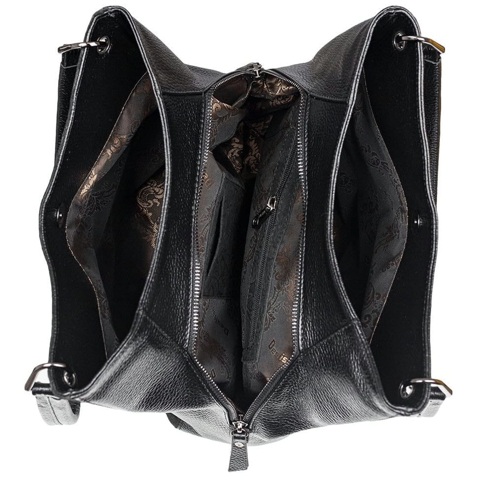 Сумка жіноча шкіряна Desisan 582-211 чорний замш