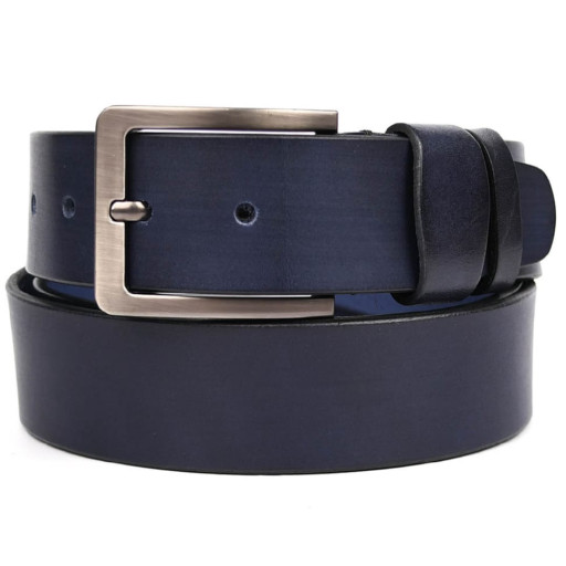 Ремінь шкіряний синій 40мм чоловічий "Оксфорд" Limary sk400310