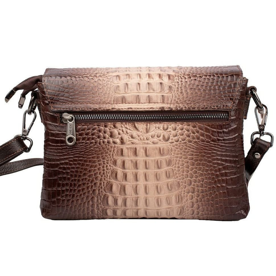 Сумка жіноча шкіряна Desisan 2010-4228 бежевий кроко