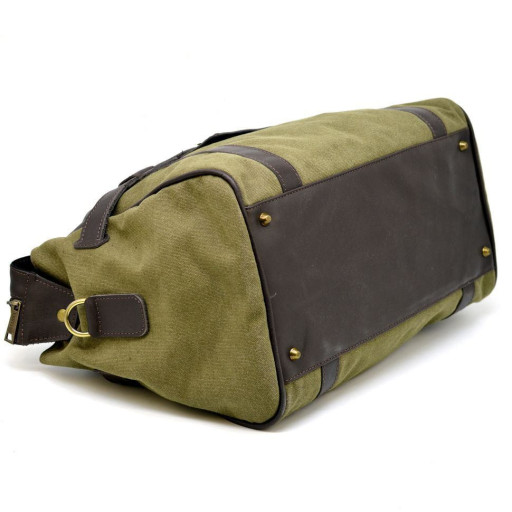 Дорожня комбінована (шкіра + канвас) сумка GH-7079-3md бренду TARWA