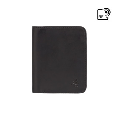 Men's wallet Visconti VSL34 Lank with RFID (Black-Orange)