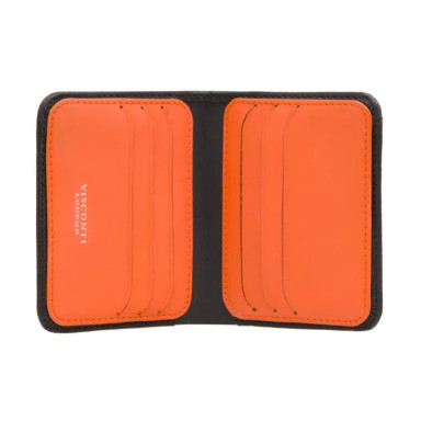 Men's wallet Visconti VSL34 Lank with RFID (Black-Orange)