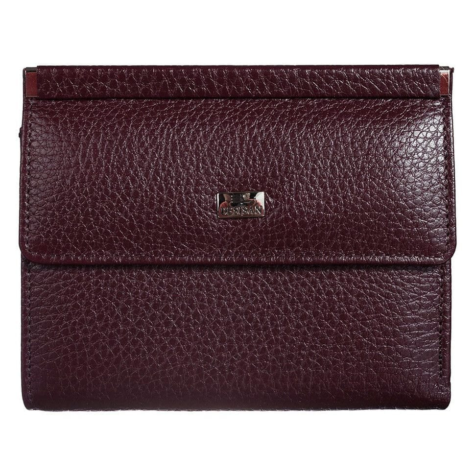 Гаманець жіночий шкіряний Desisan 105-339 бордо флотар