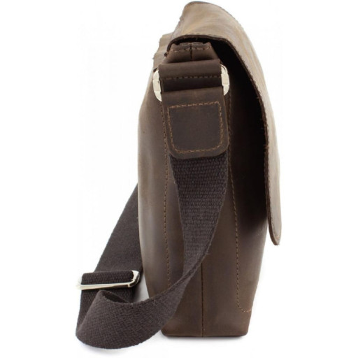 Сумка Месенджер для чоловіків 754120 Grande pelle коричневий крейзі
