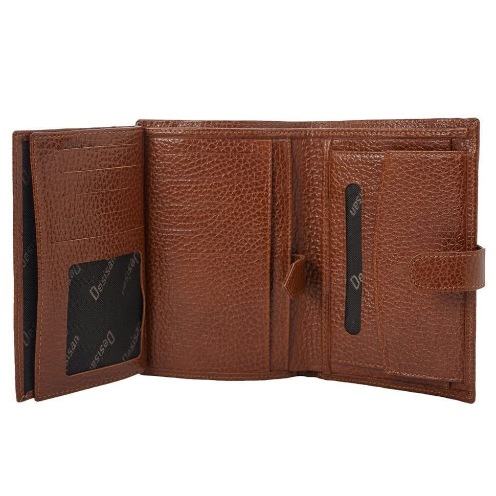 Портмоне шкіра Desisan 221-015 рудий флотар
