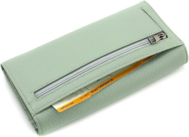 Стильный женский кошелек на магнитах Marco Coverna W002 Light Green