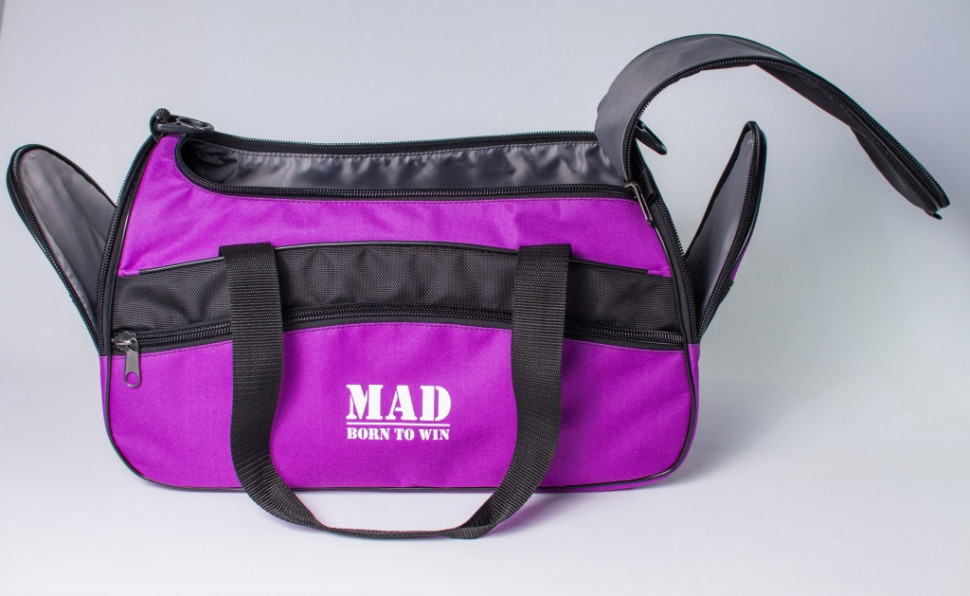 Женская спортивная сумка каркасной формы TWIST фиолетовая от MAD | born to win™