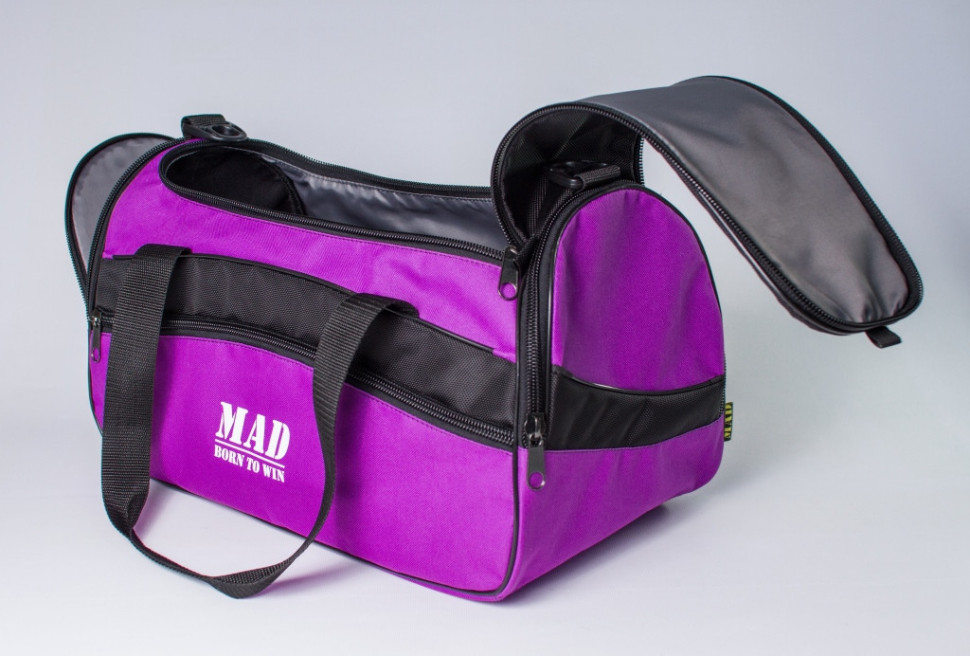 Женская спортивная сумка каркасной формы TWIST фиолетовая от MAD | born to win™
