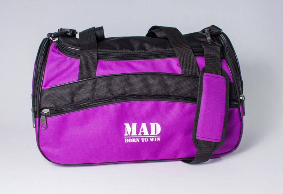 Женская спортивная сумка каркасной формы TWIST фиолетовая от MAD | born to win™