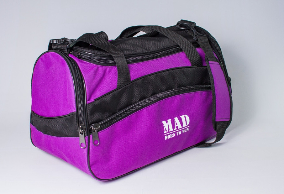 Женская спортивная сумка каркасной формы TWIST фиолетовая от MAD | born to win™