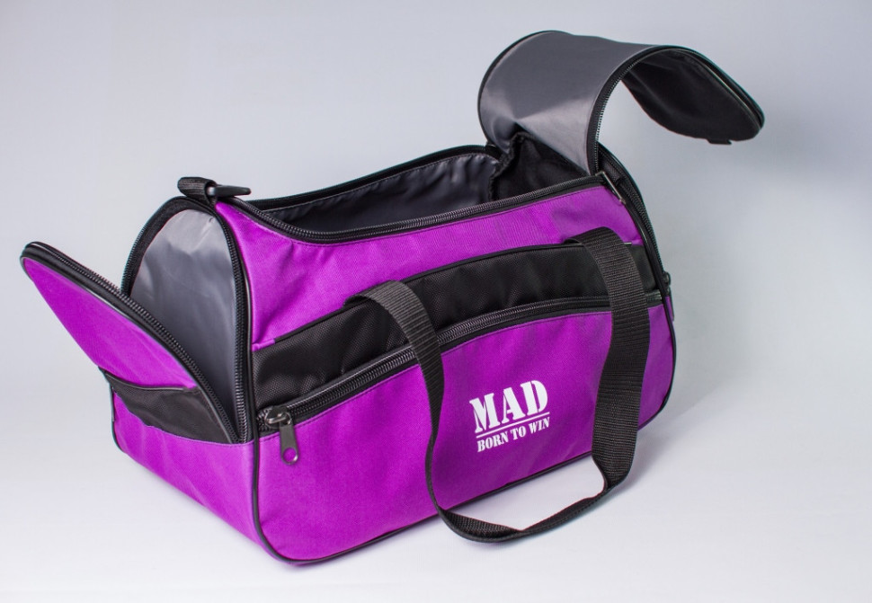 Женская спортивная сумка каркасной формы TWIST фиолетовая от MAD | born to win™