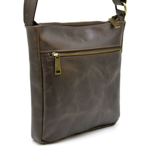 Чоловіча шкіряна сумка через плече TC-1300-3md TARWA коричневий напівглянець