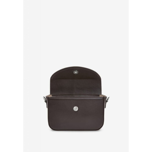 Жіноча шкіряна сумка Molly темно-коричнева