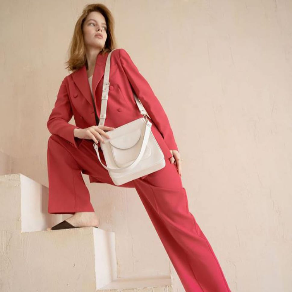 Жіноча шкіряна сумка Stella біла