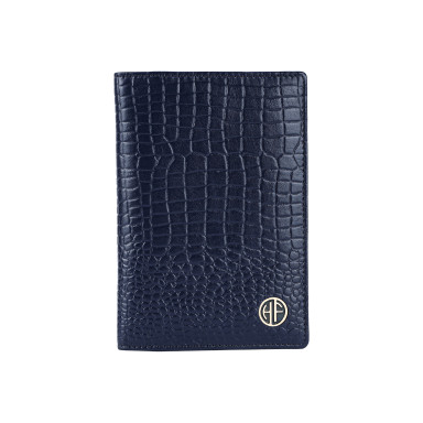 Hammonds Flycatcher PH602 Croc Blue Leather Document Cover