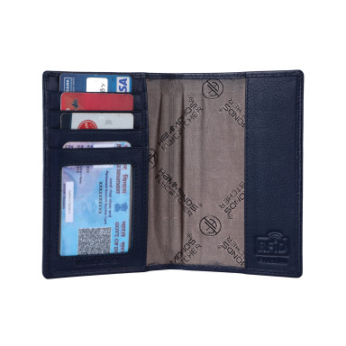 Hammonds Flycatcher PH602 Croc Blue Leather Document Cover
