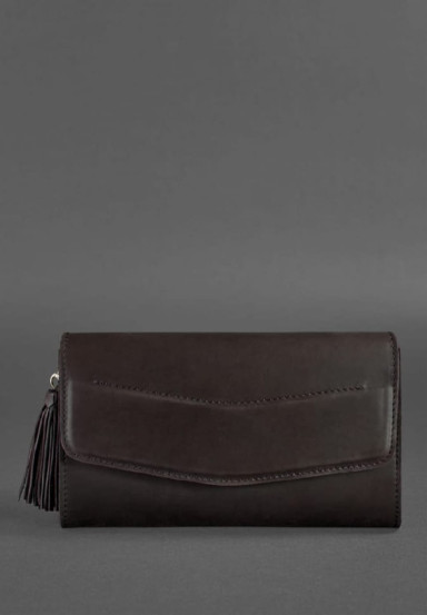 Alice womens leather bag dark brown Crust