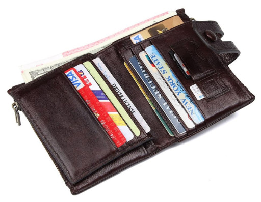 Гаманець Vintage 14602 шкіряний Коричневий