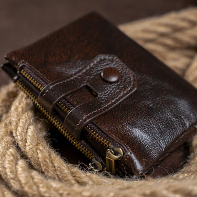 Vintage Wallet 14602 Leather Brown