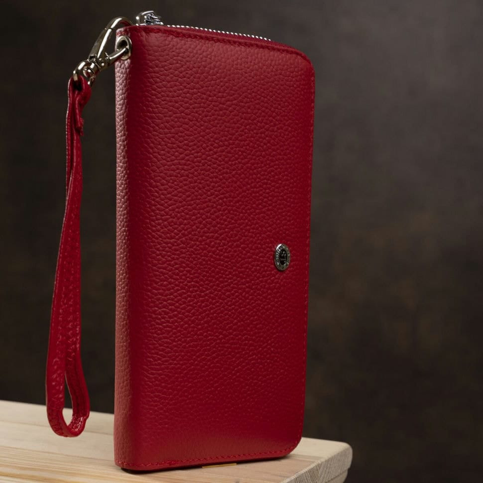 Кошелек женский ST Leather 18419 (ST45-2) очень надежный Красный