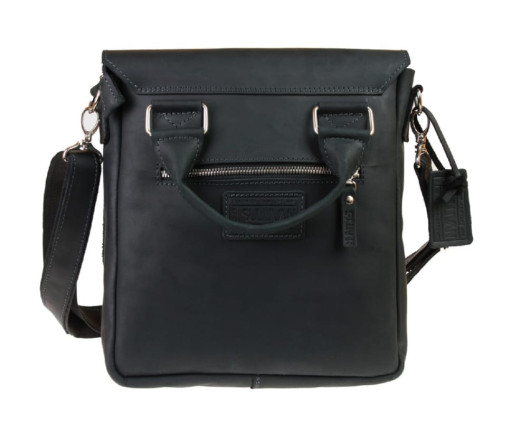 Сумка чоловіча шкіряна на плече SULLIVAN 354-146(46) чорна