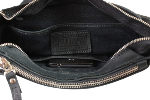 Сумка чоловіча шкіряна на плече SULLIVAN 354-146(46) чорна